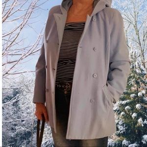 Double Breasted Baby Blue Jacket